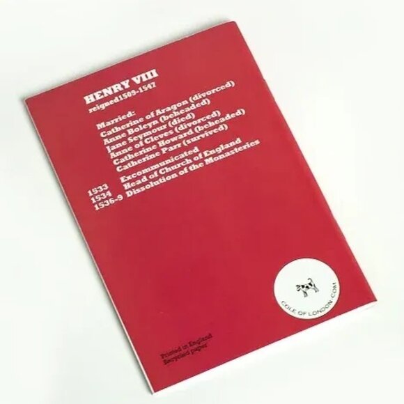 ($8) Henry VIII Mini Notebook - Picture 2 of 2